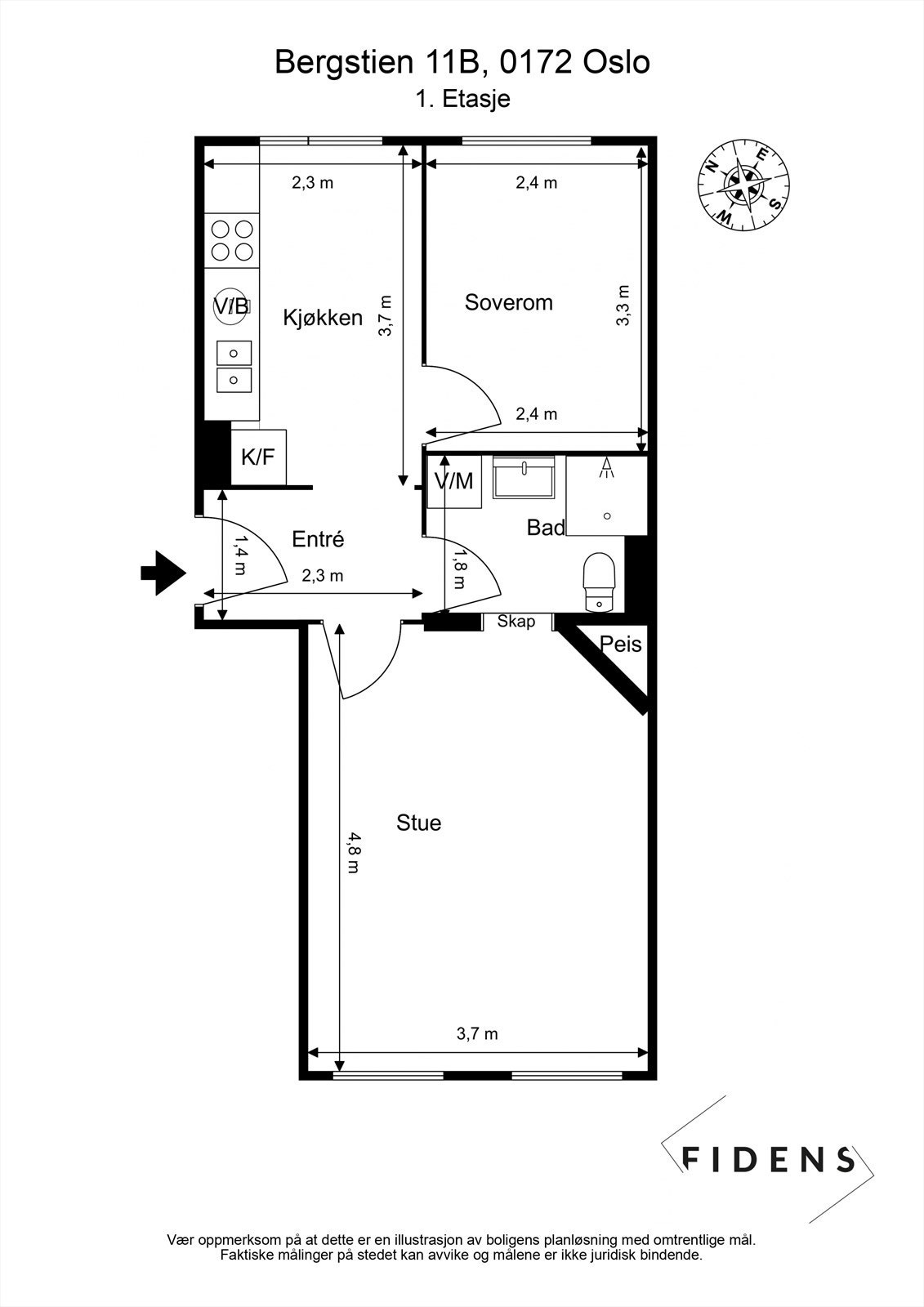 Plantegning. Galleribilde