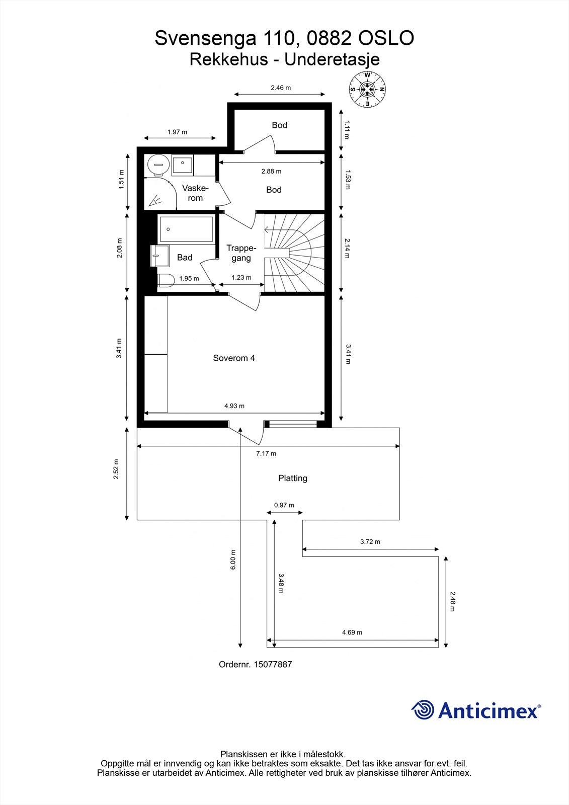 Plantegning - Underetasje Galleribilde