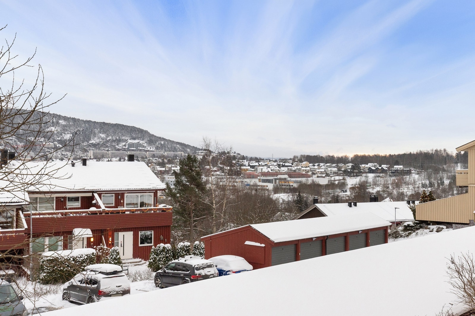 Utsikt fra balkong Galleribilde