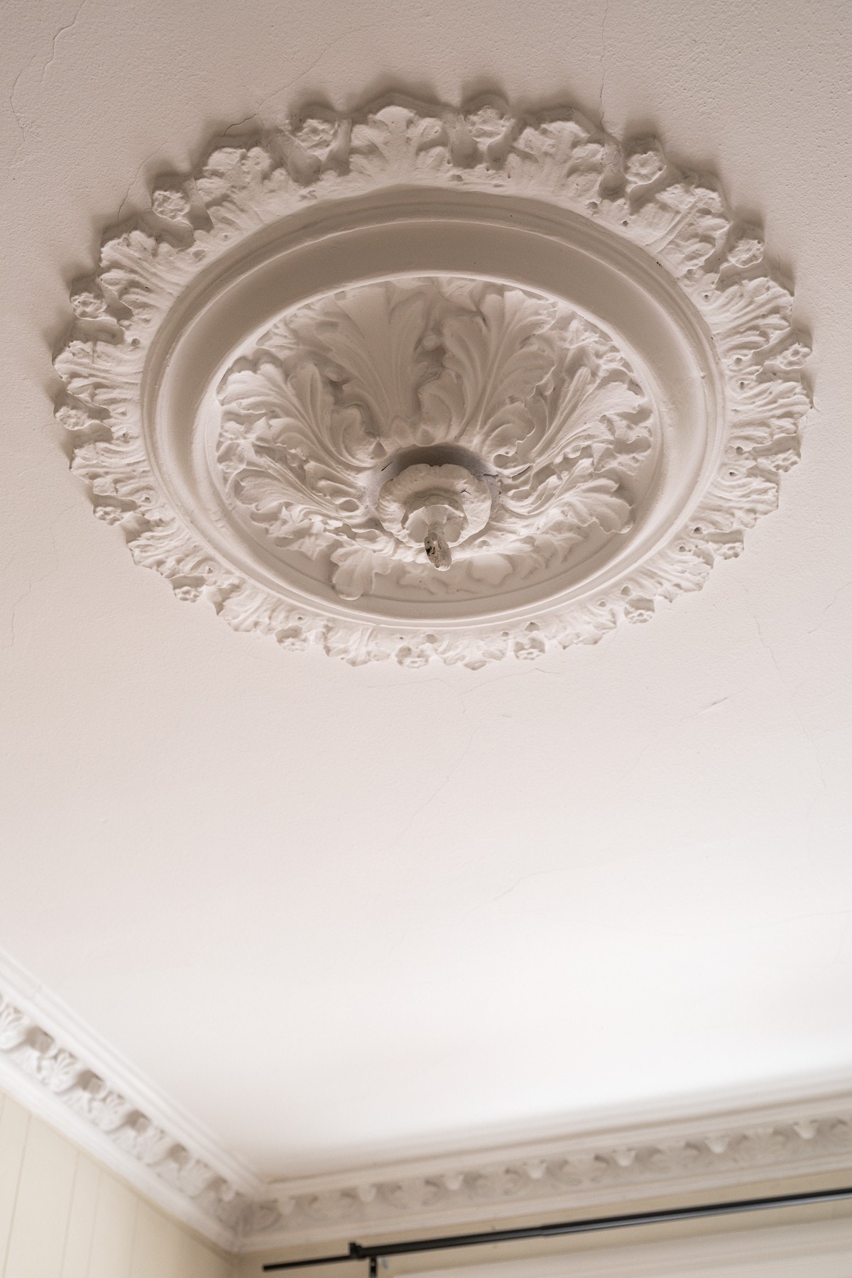 På soverommet er det også vakker rosett og stukkatur. Galleribilde