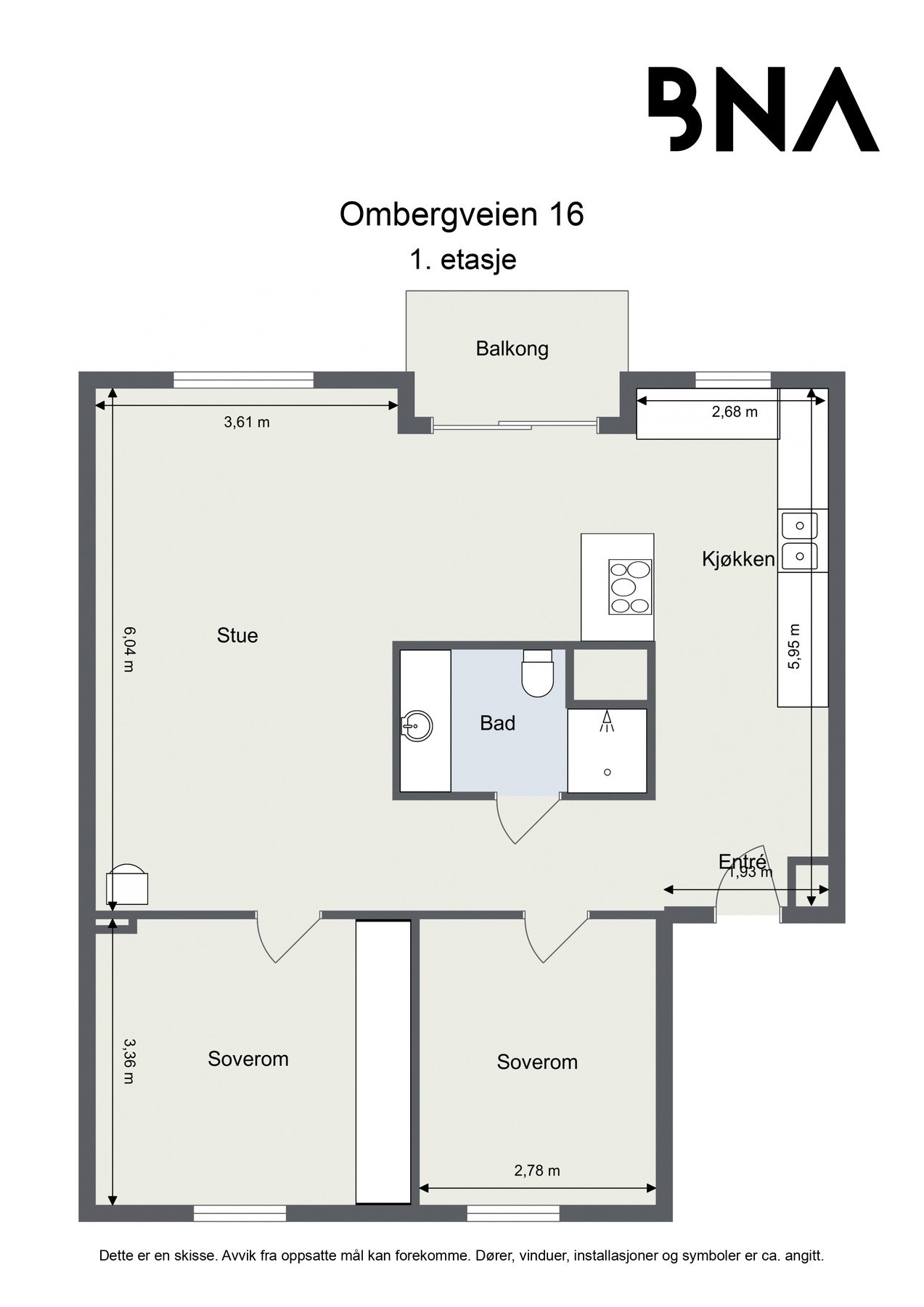 Plantegning Galleribilde