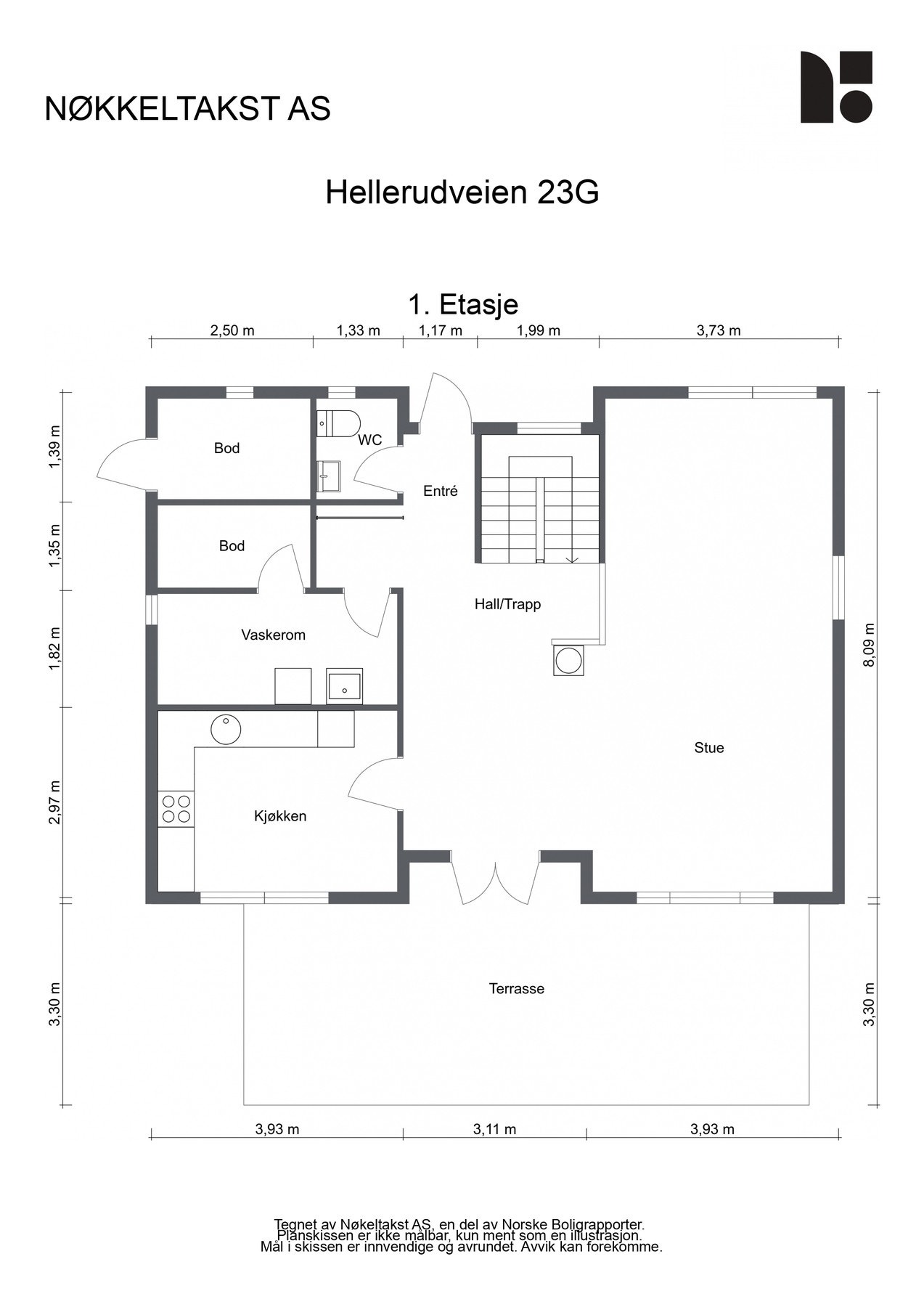 Plantegning - 1. etasje Galleribilde