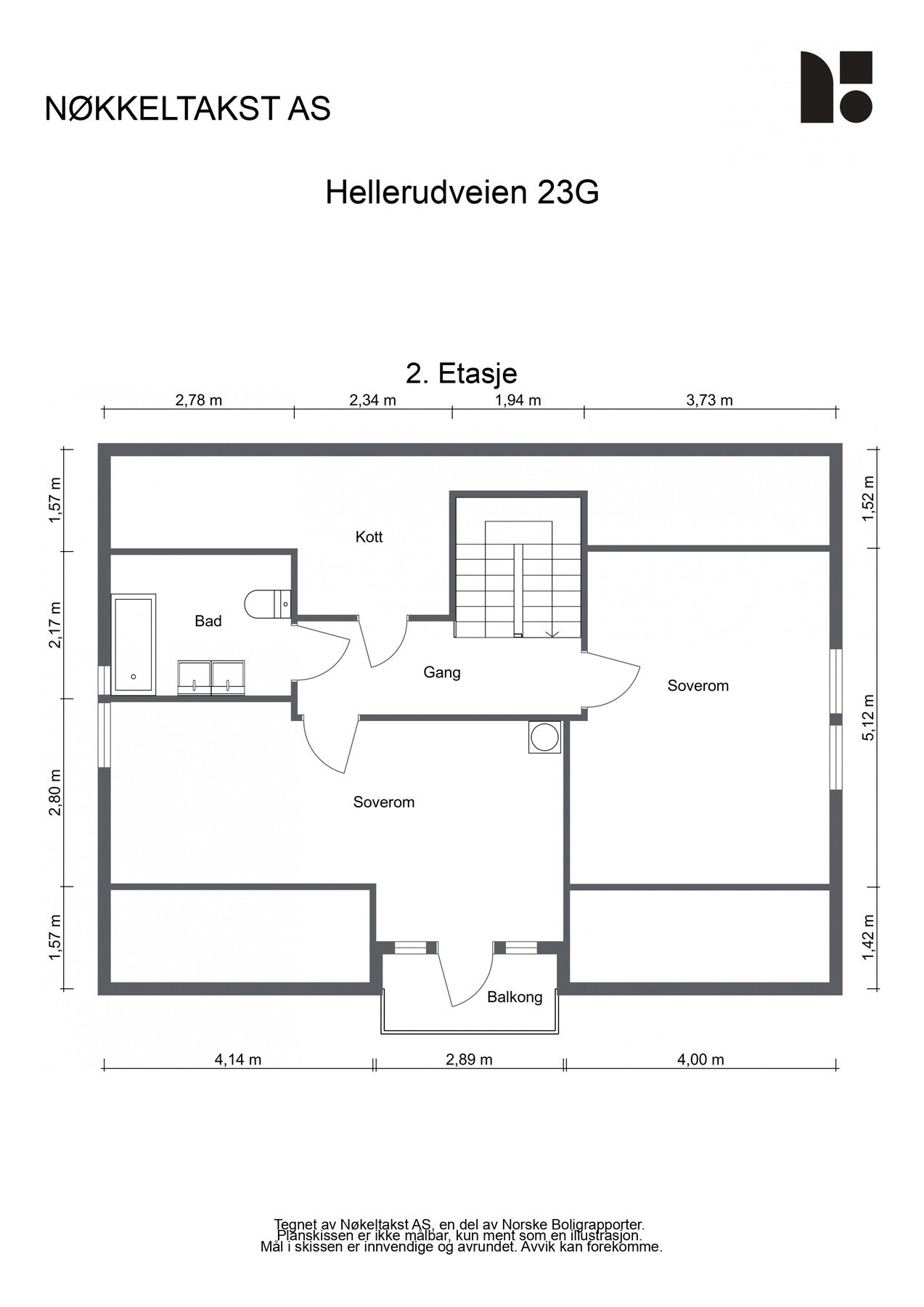 Plantegning - 2. etasje Galleribilde