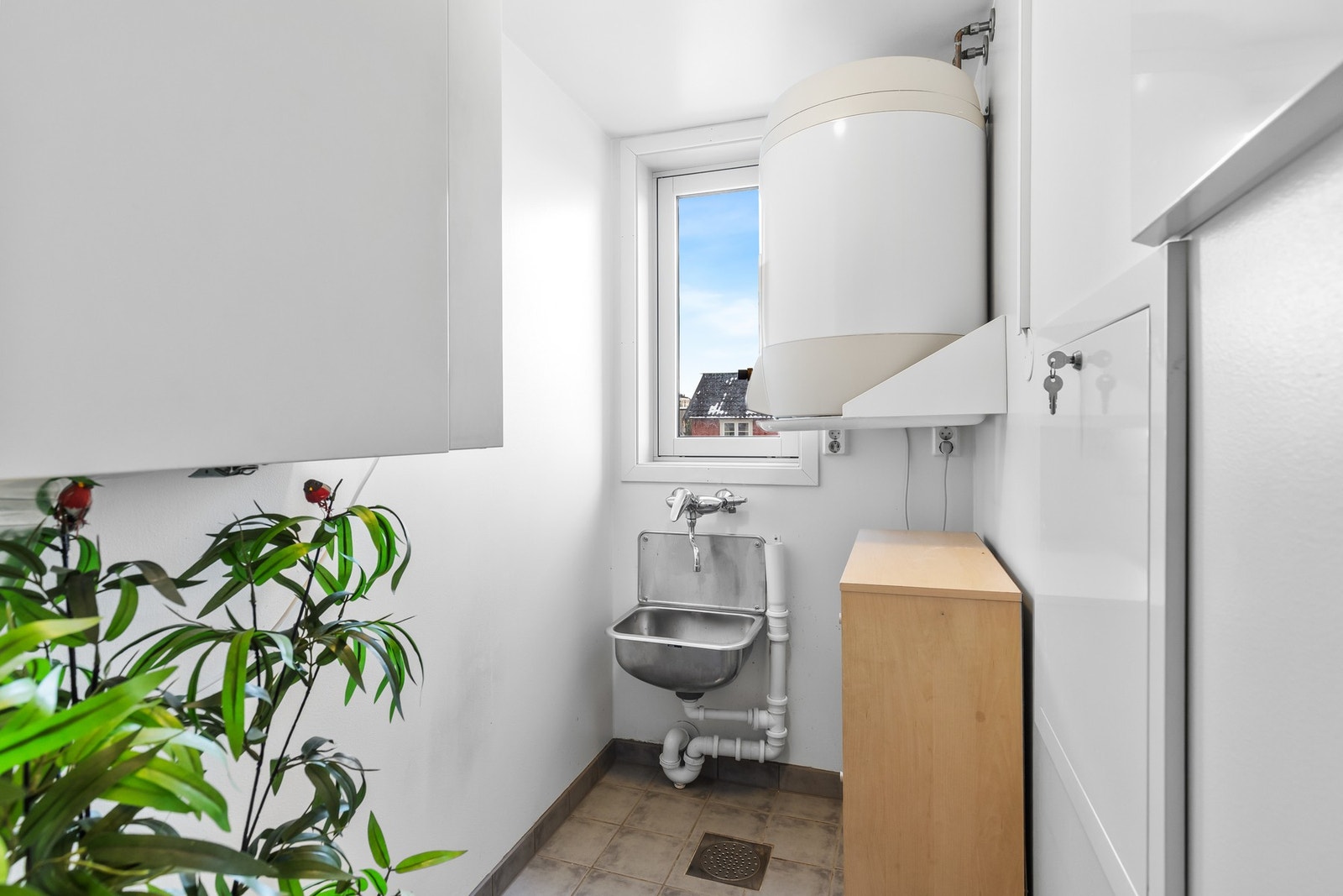 Praktisk vaskerom på 2,5 kvm. Galleribilde