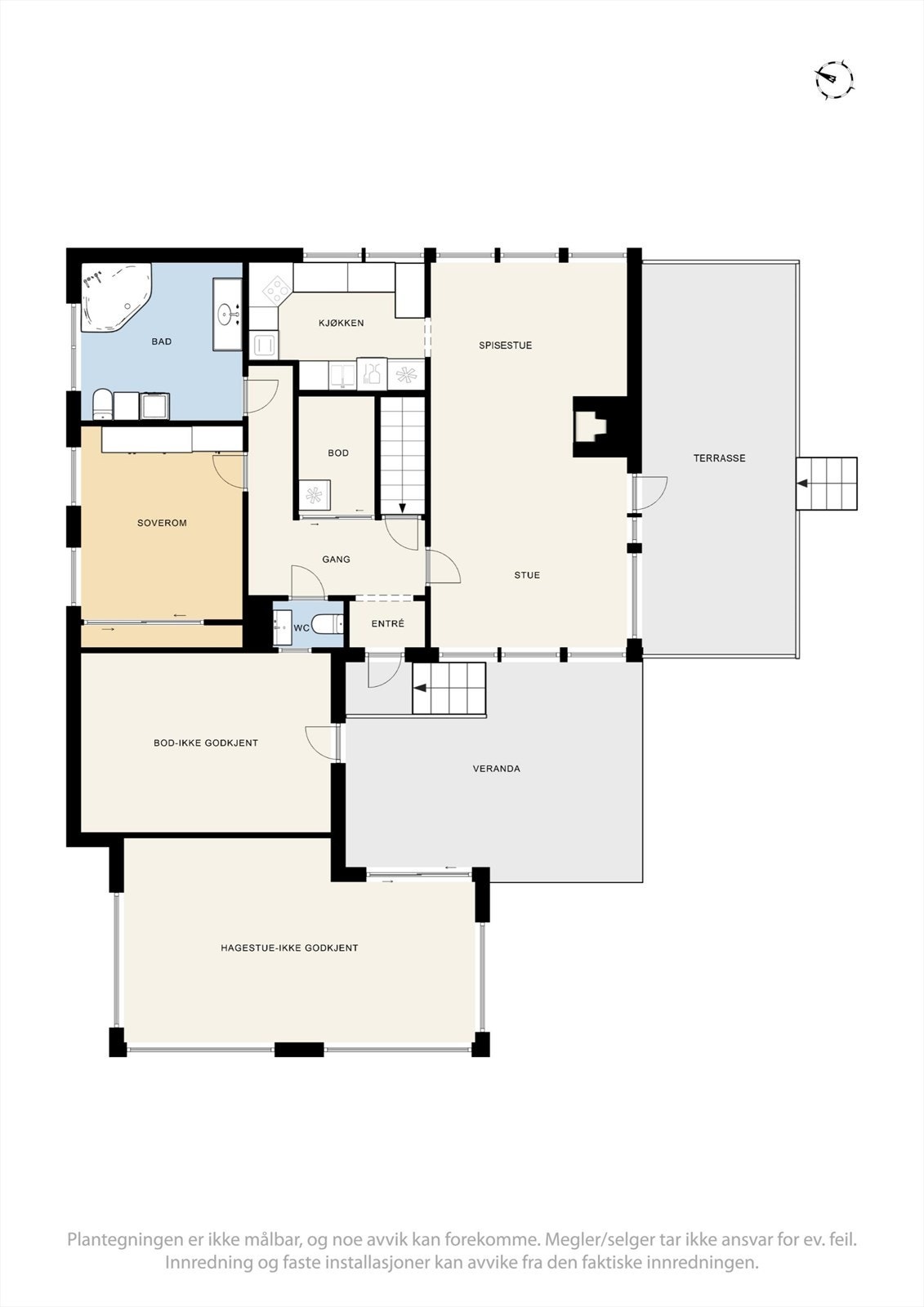 Plantegning 1. etasje. Galleribilde