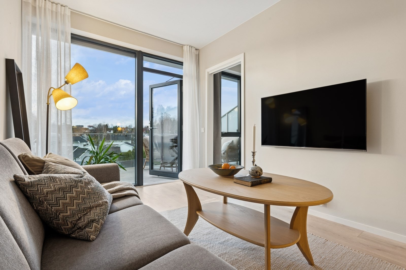 Balkongen kommer til sin rett når våren og sommeren er i anmarsj. Galleribilde