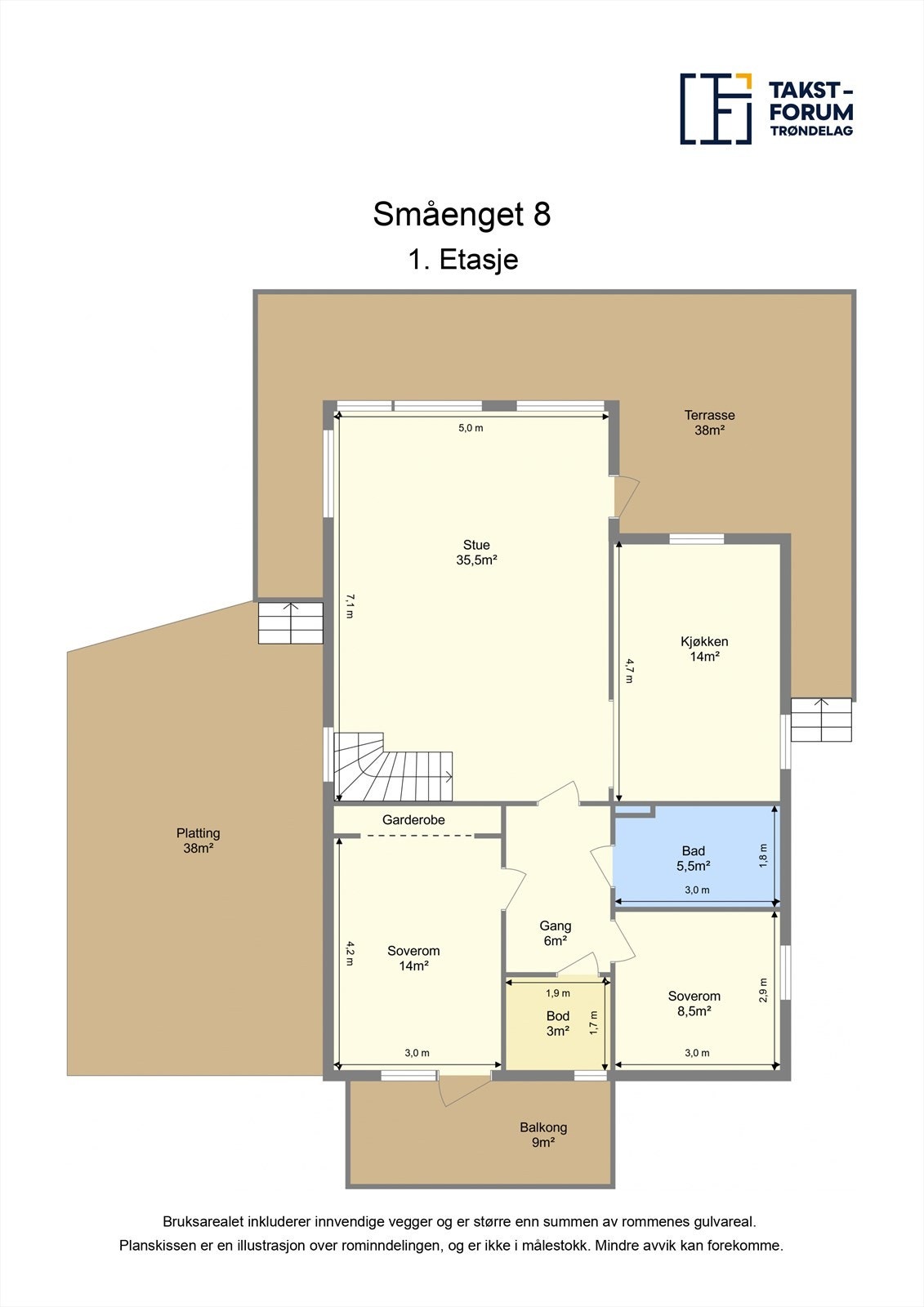 Planskisse 1.etasje. Galleribilde