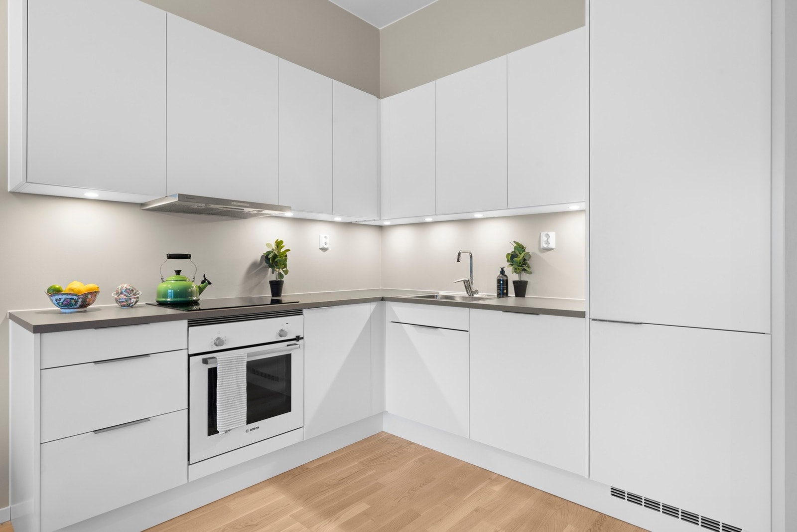 Leiligheten leveres med et lekkert Bonavakjøkken fra Sigdal. Galleribilde