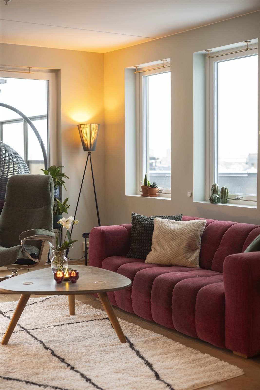 I denne fine leiligheten kan du flytte rett inn, uten noe oppussing Galleribilde