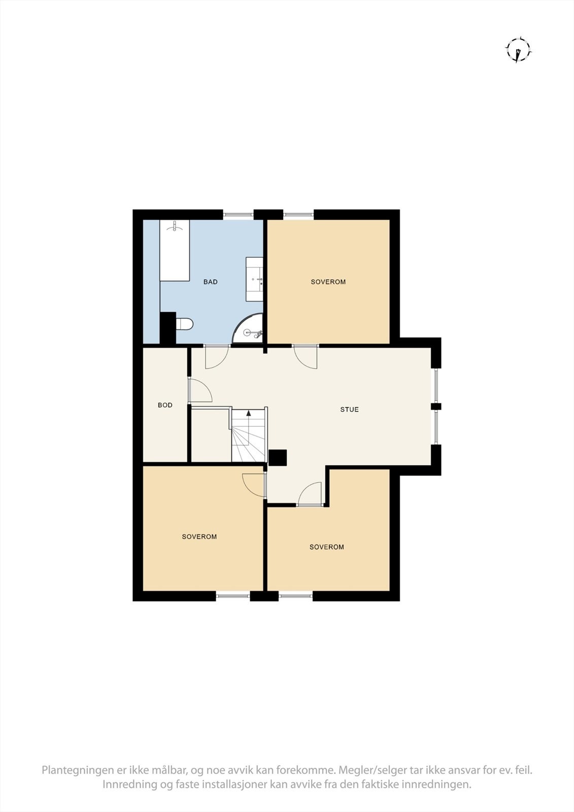 Plantegning 2. etasje Galleribilde