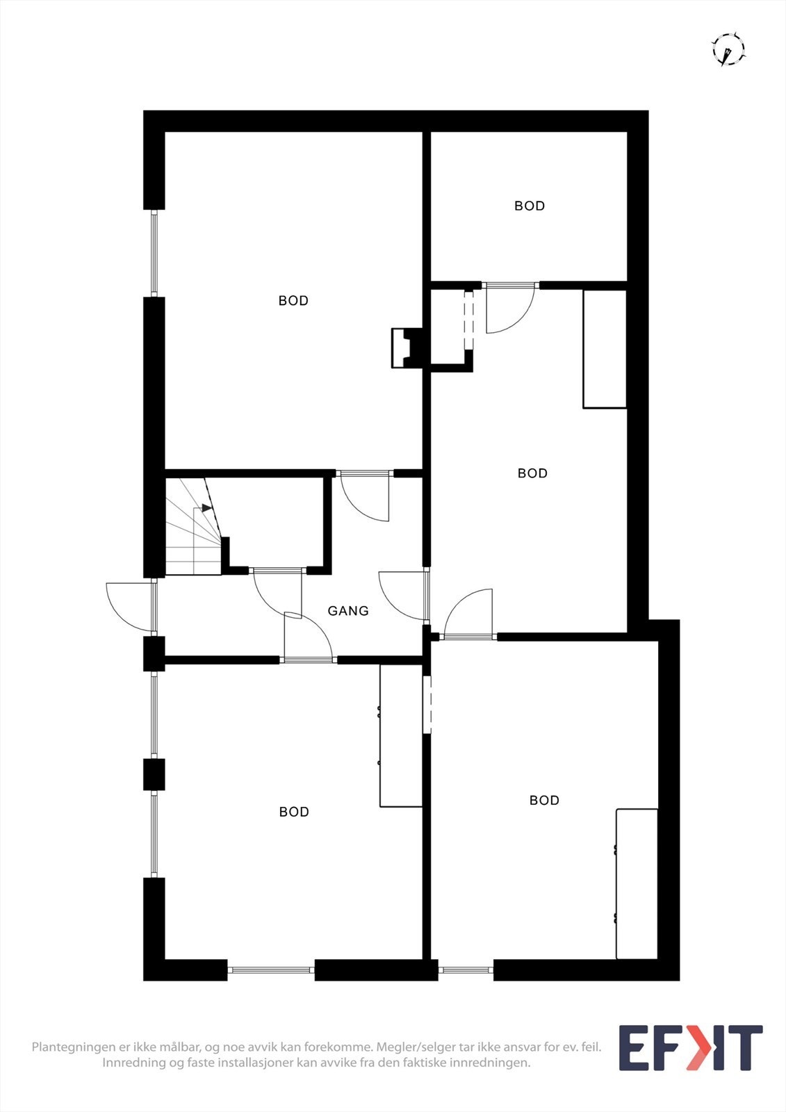 Plantegning kjeller Galleribilde
