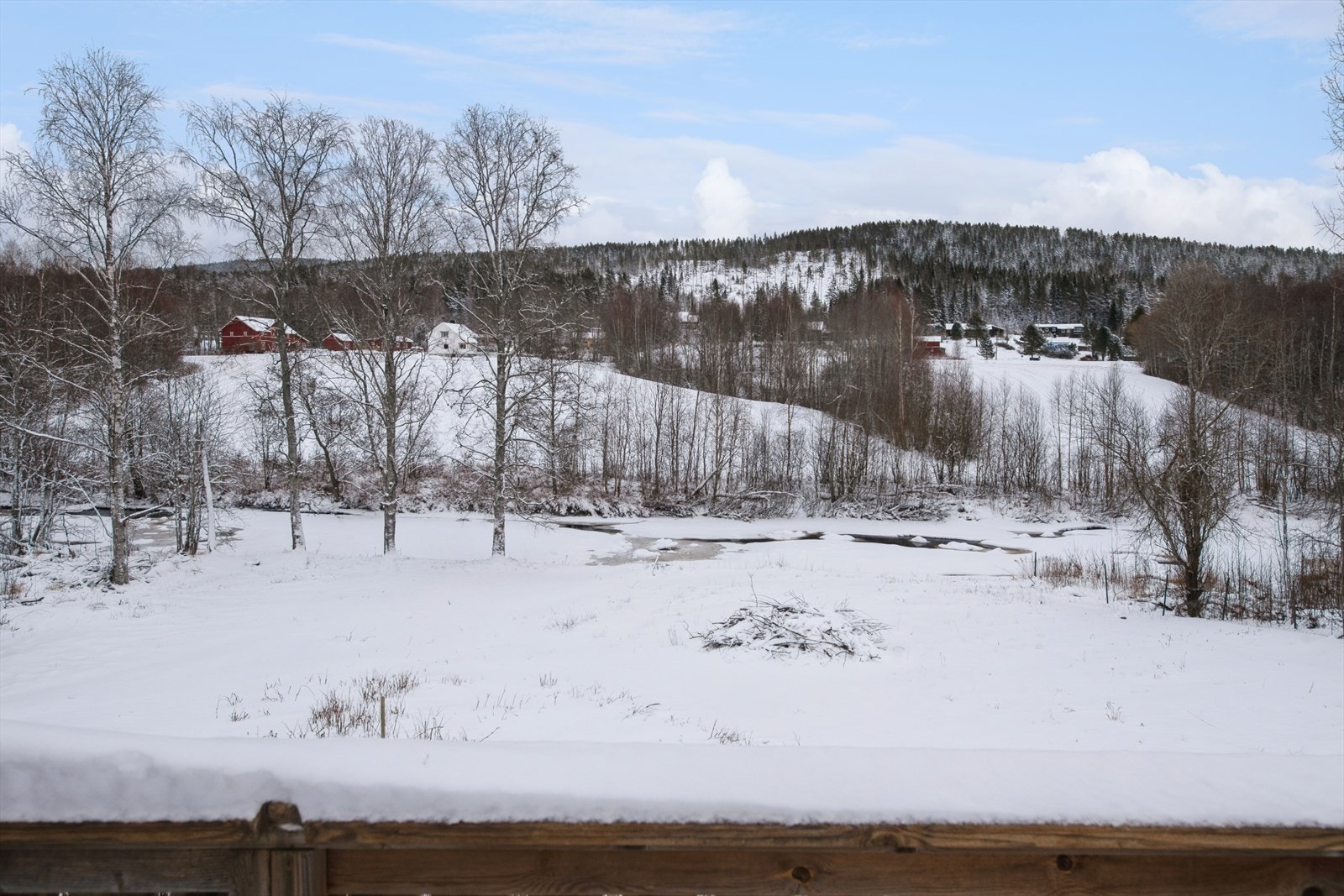 Flott utsikt fra terrassen. Galleribilde
