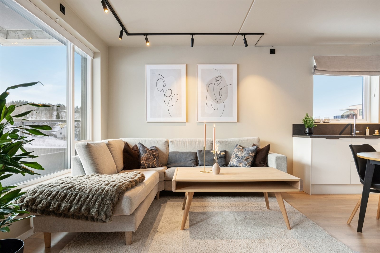 Attraktiv 3-roms hjørneleilighet på 63m² i Keiseråsvegen 12, Sjetnemarka. Galleribilde