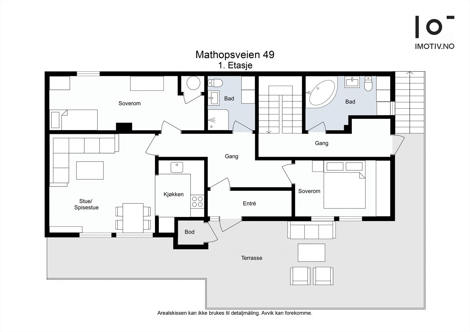 - Planløsning underetasje 1. etasje - Galleribilde