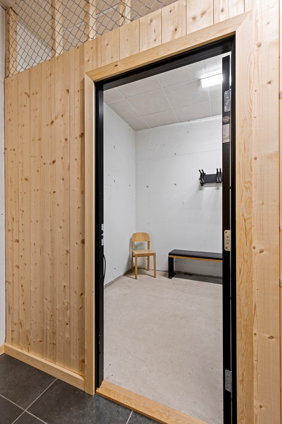 Sportsboden som ligger innenfor garasjeanlegget. Galleribilde