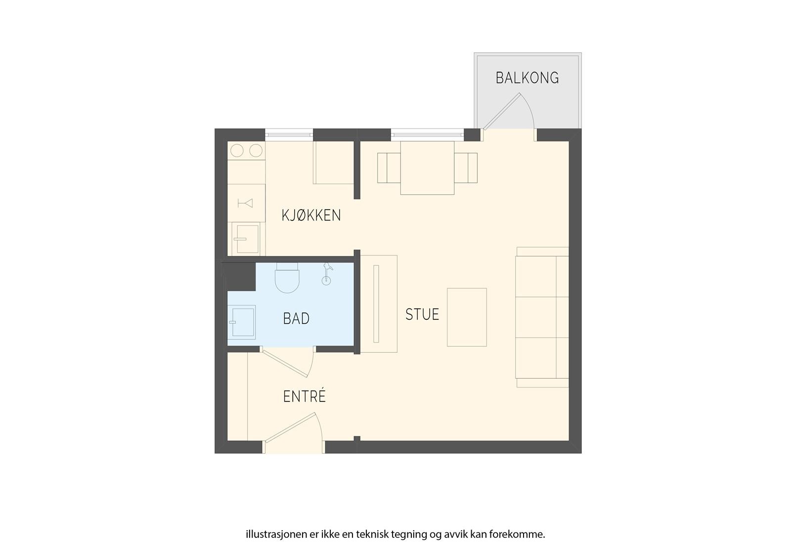 Plantegning Galleribilde