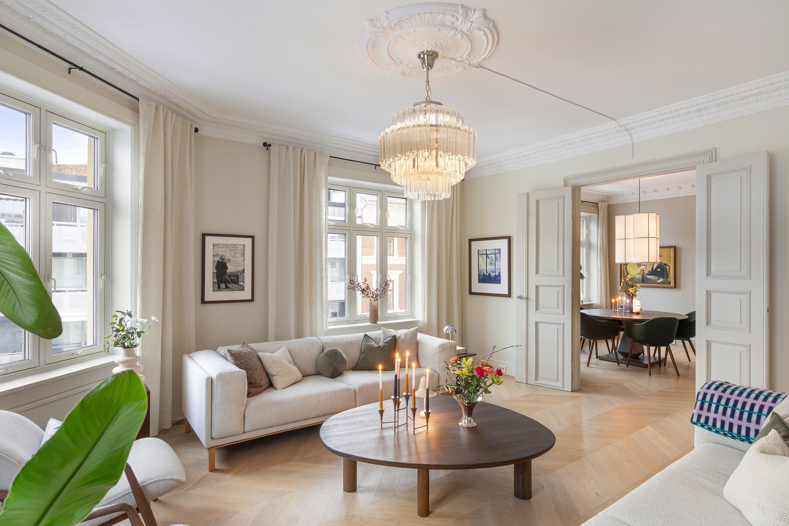 Leiligheten har varmekabler i alle gulv, med unntak av soverom. Galleribilde