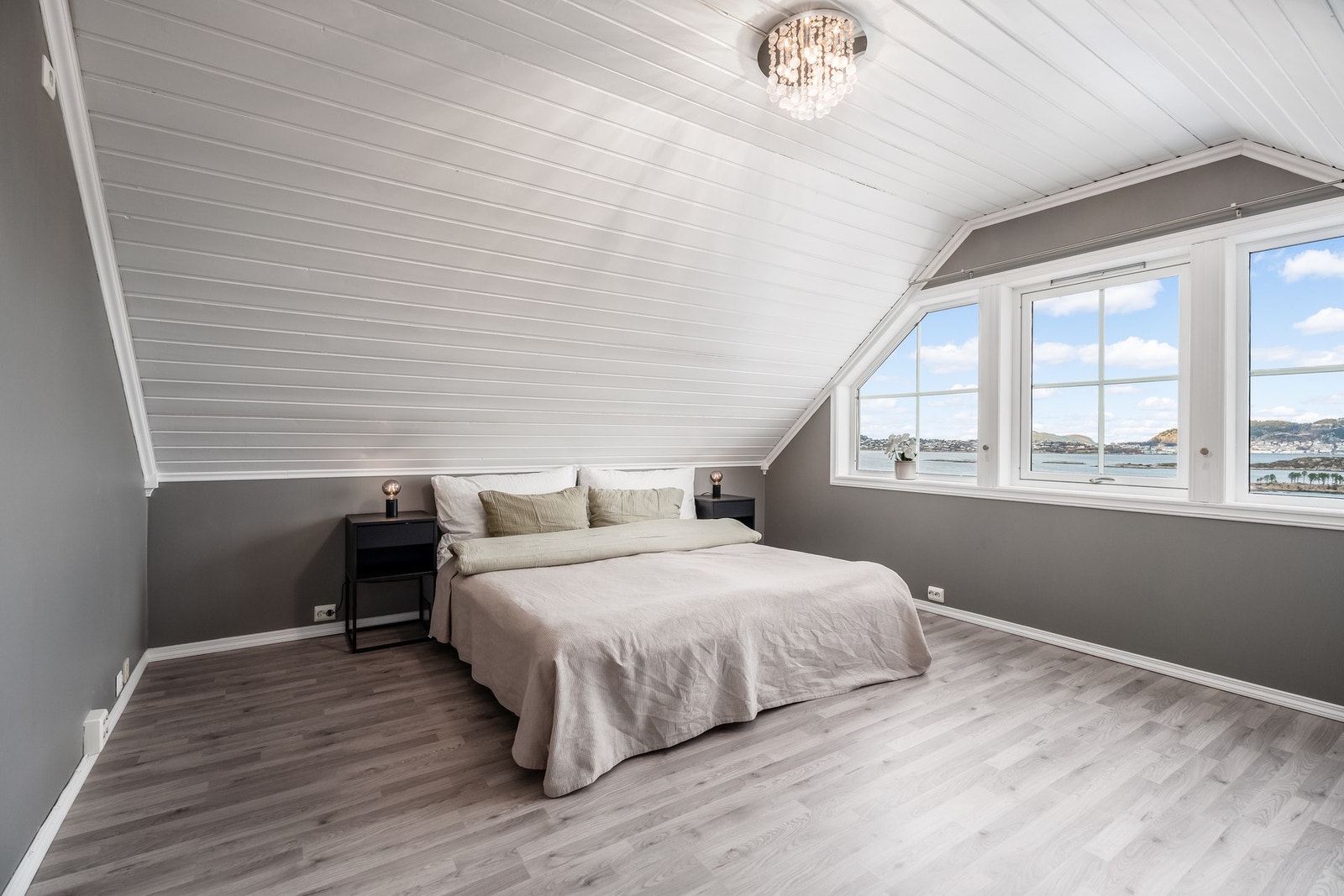 Loftstuen er idag brukt som gjesterom. Galleribilde