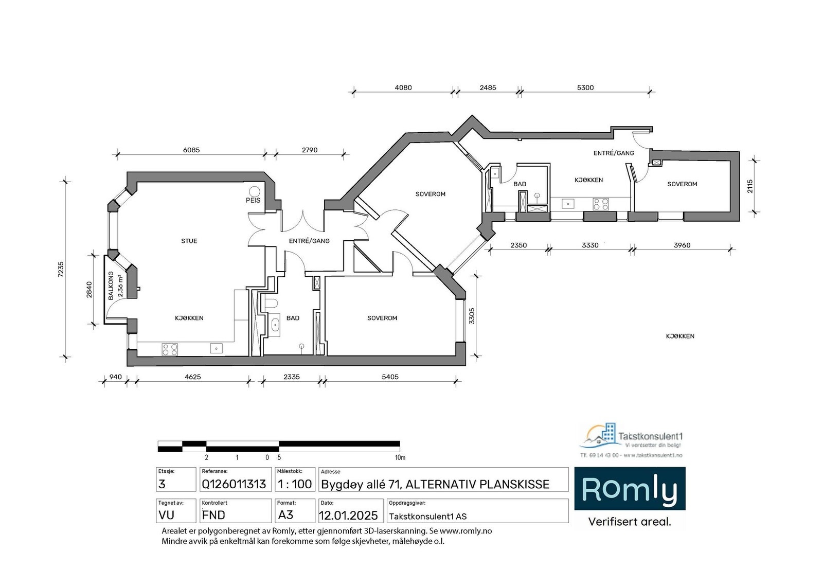 Alternativ planskisse med hybel. Antatt leieinntekt for hybel er på 16,5-17 000,-/mnd. pluss strøm. Galleribilde