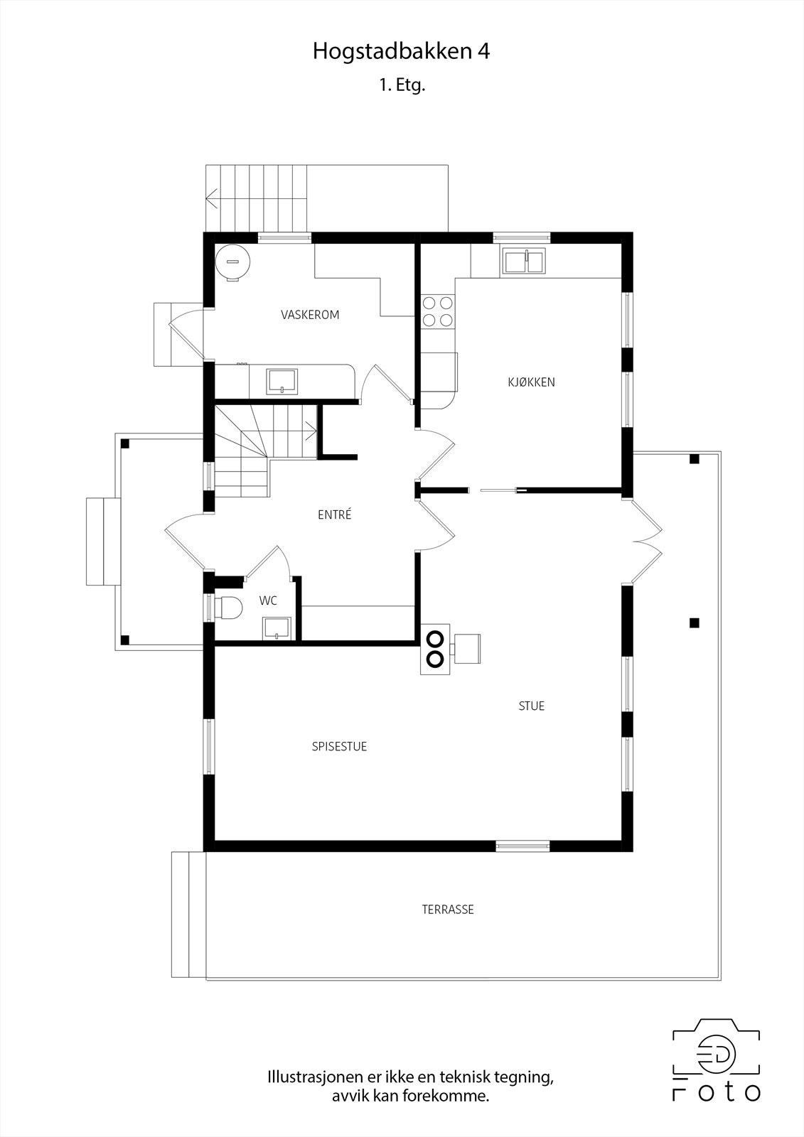 Plantegning 1. etasje. Galleribilde