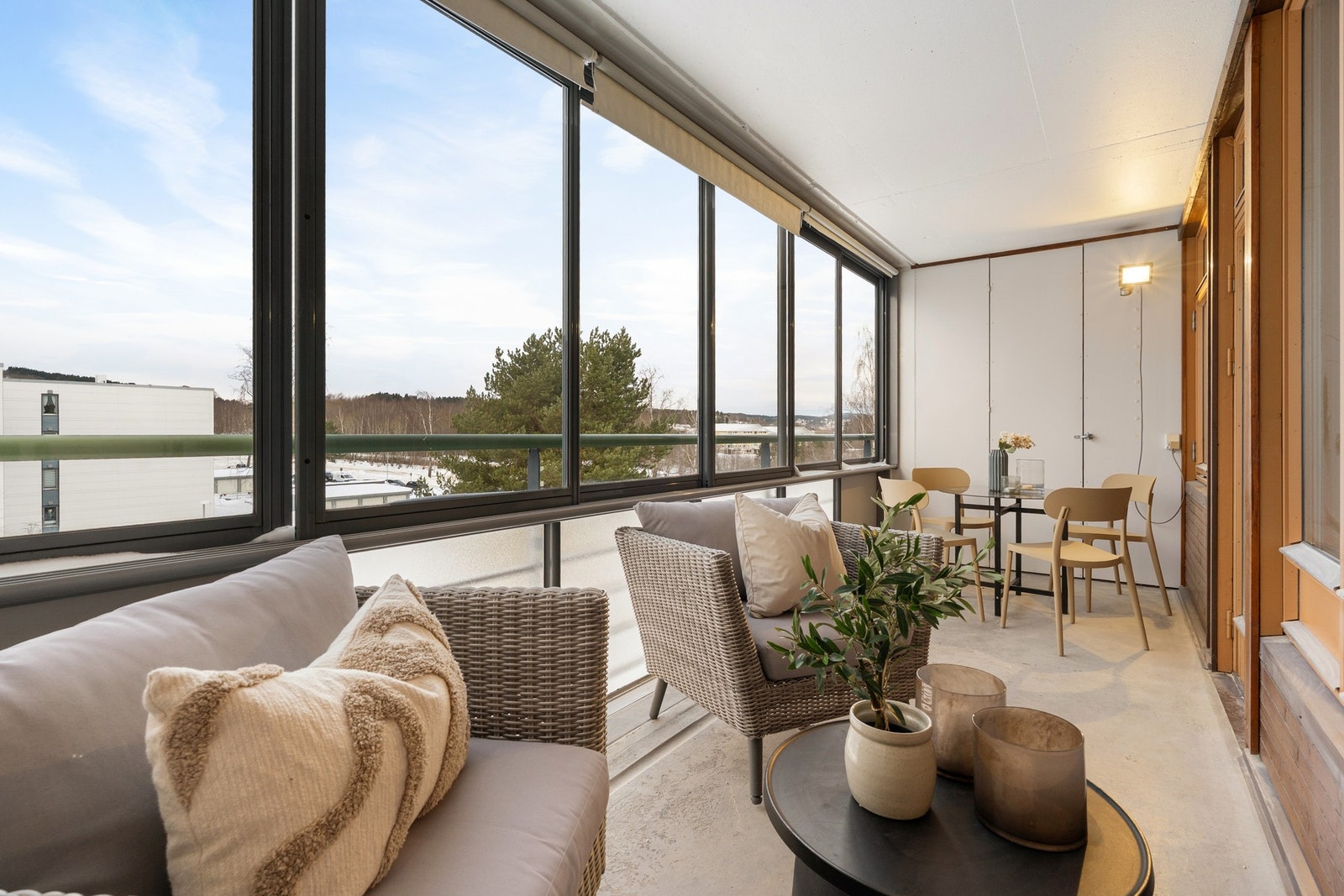 Balkongen er på 11 m². Galleribilde