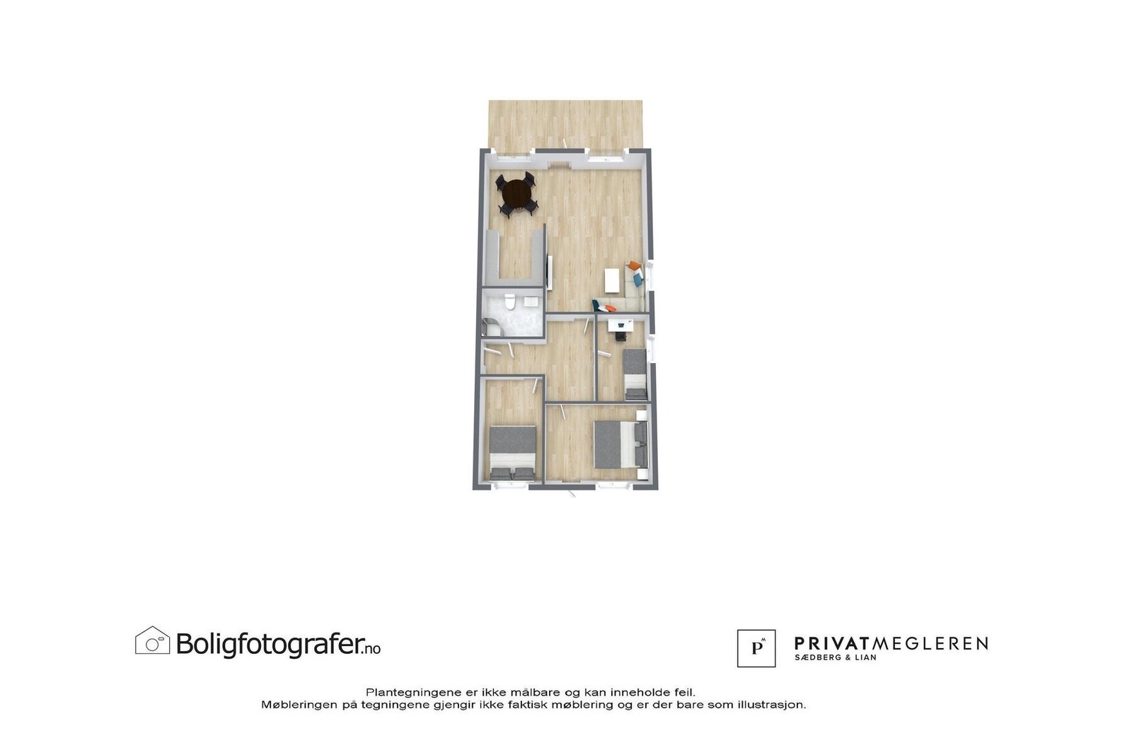 Plantegning 2. etasje - ikke målsatt, kun en illustrasjon. Galleribilde