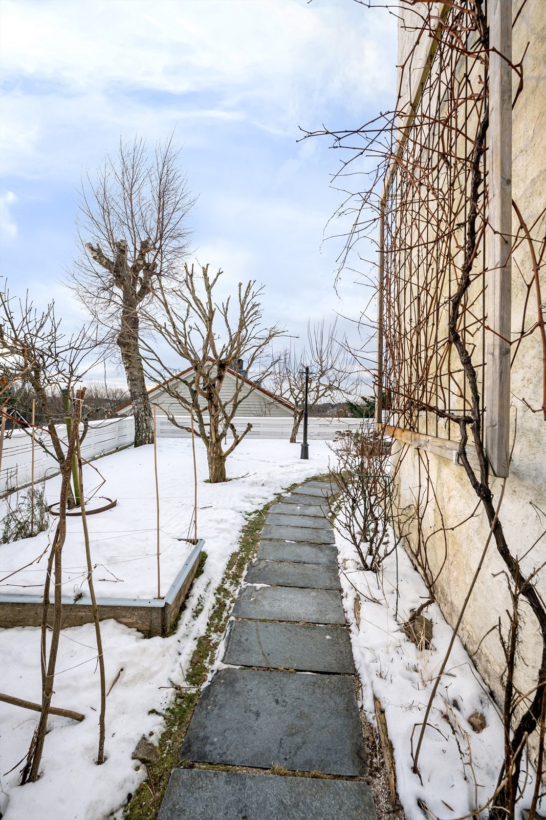En virkelig herlig hage med sol så lenge det er sol. Gangsti. Galleribilde