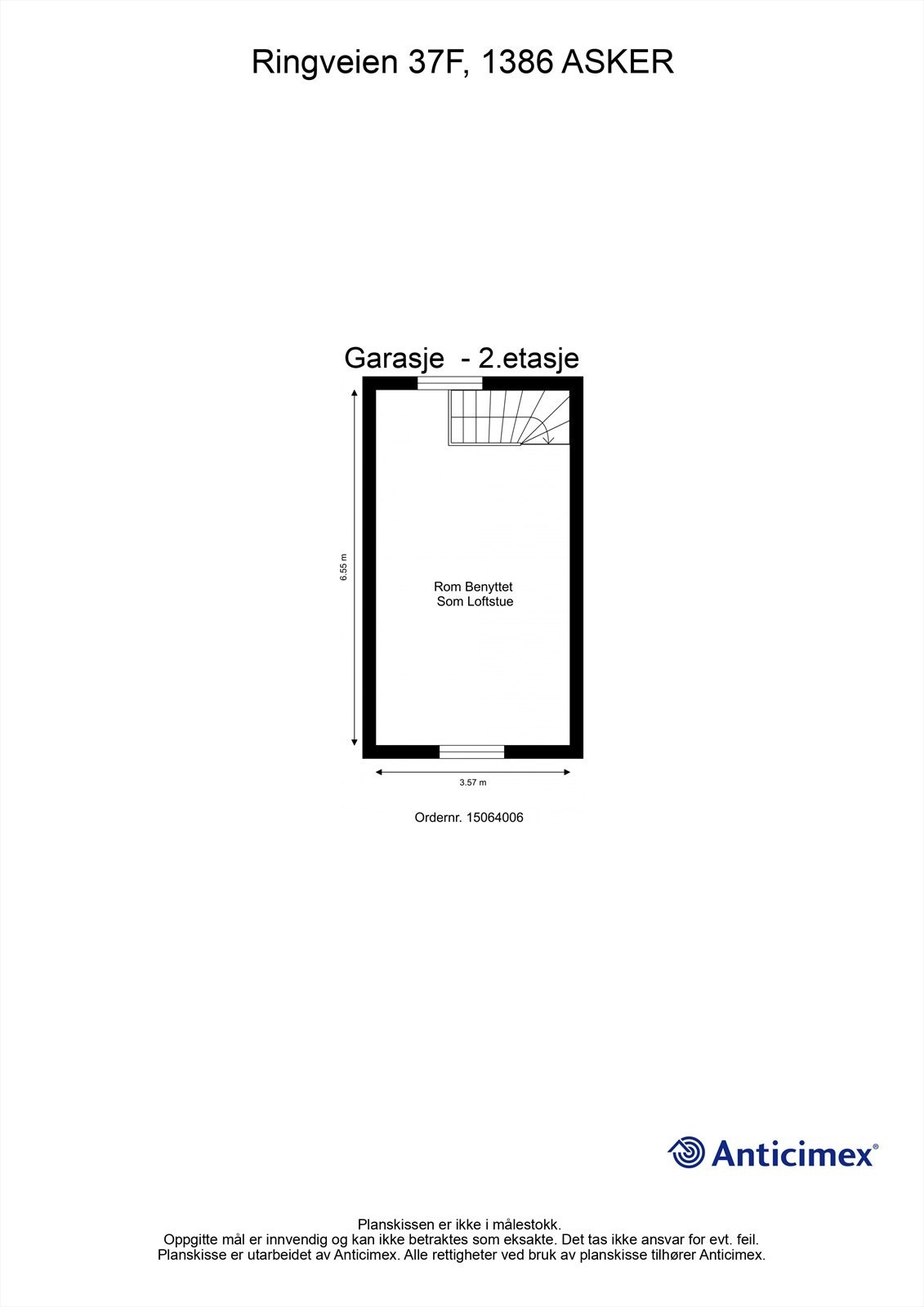 Plantegning - Garasje - 2.etasje Galleribilde