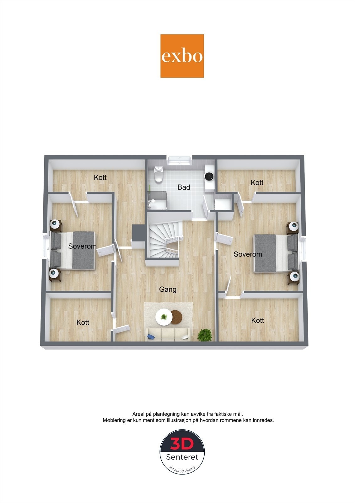 Plantegning 3 etasje Galleribilde