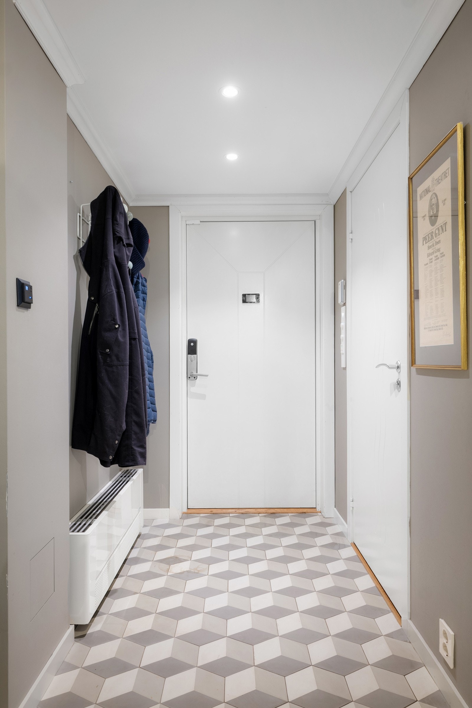 Det ble lagt varmekabler i gulvet i 2016. Galleribilde