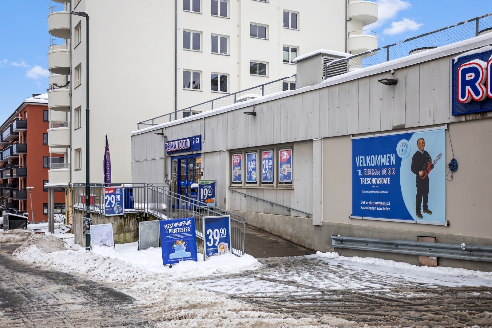 Kort vei til Rema1000. Galleribilde