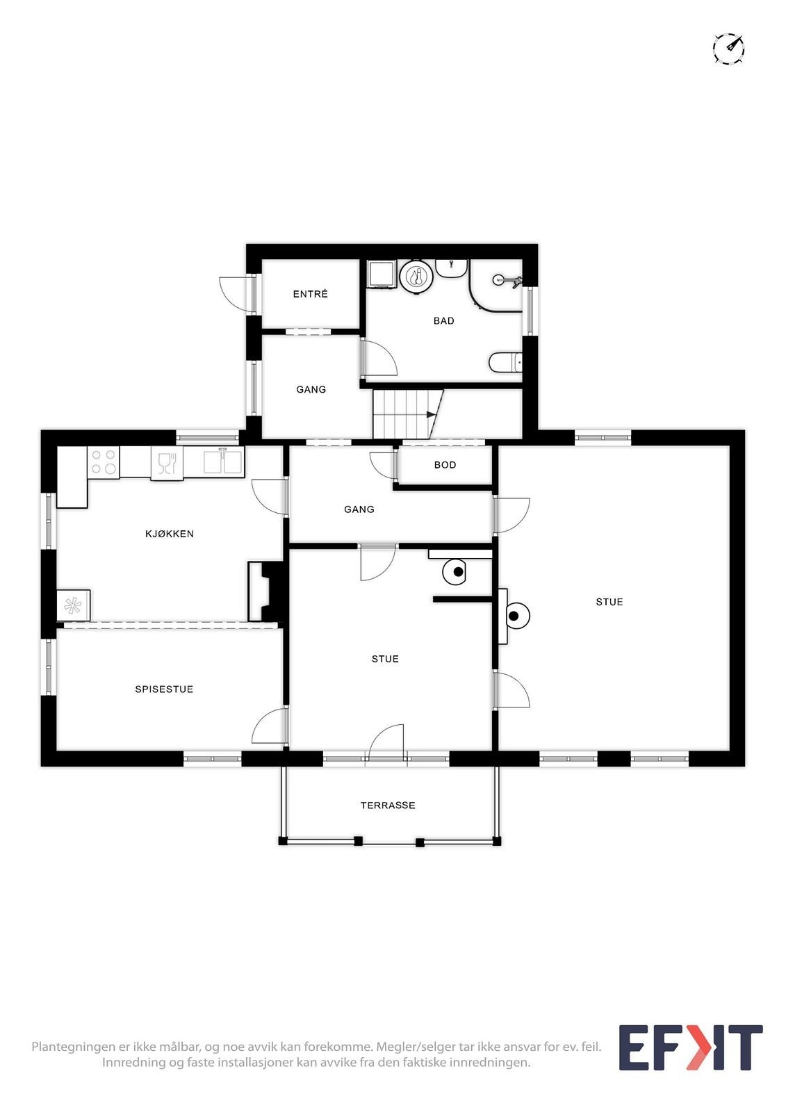 Plan 1. etasje. Galleribilde