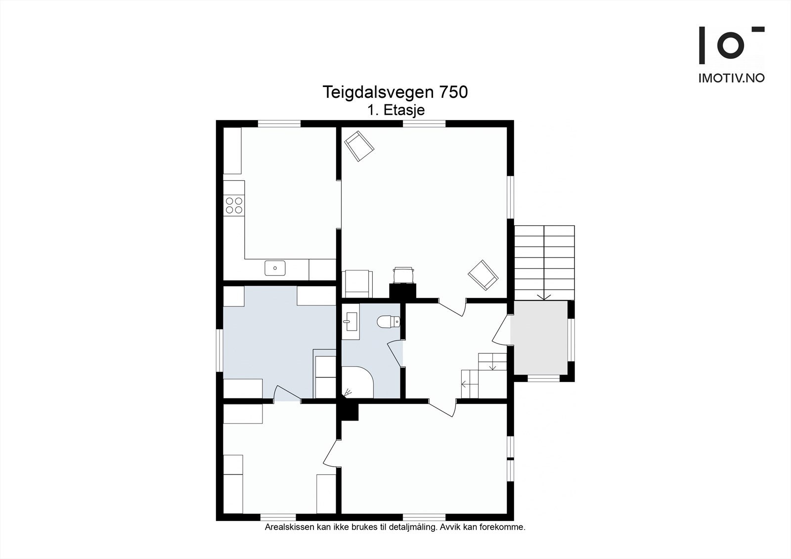 Plantegning 1 etg. Galleribilde