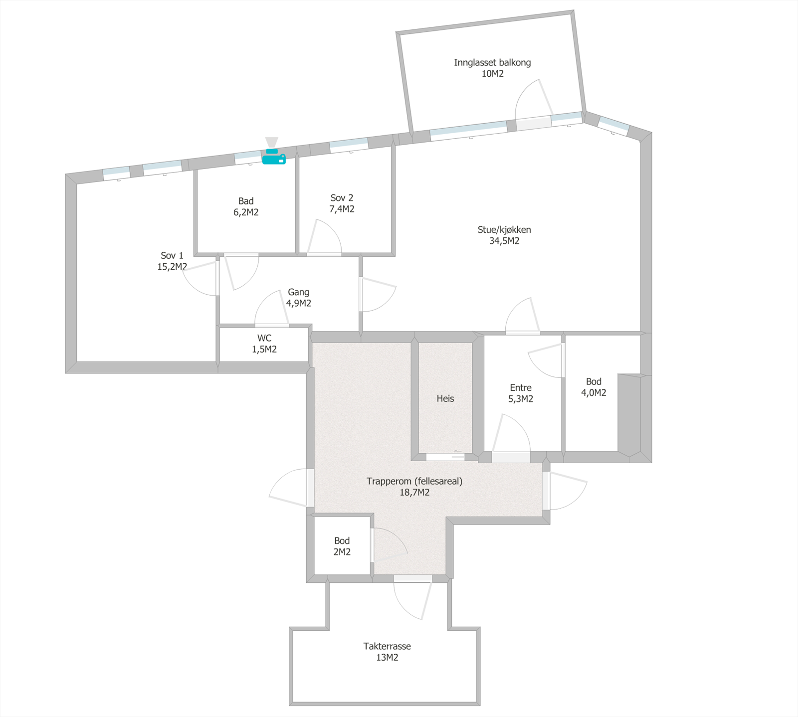 Plantegning Galleribilde