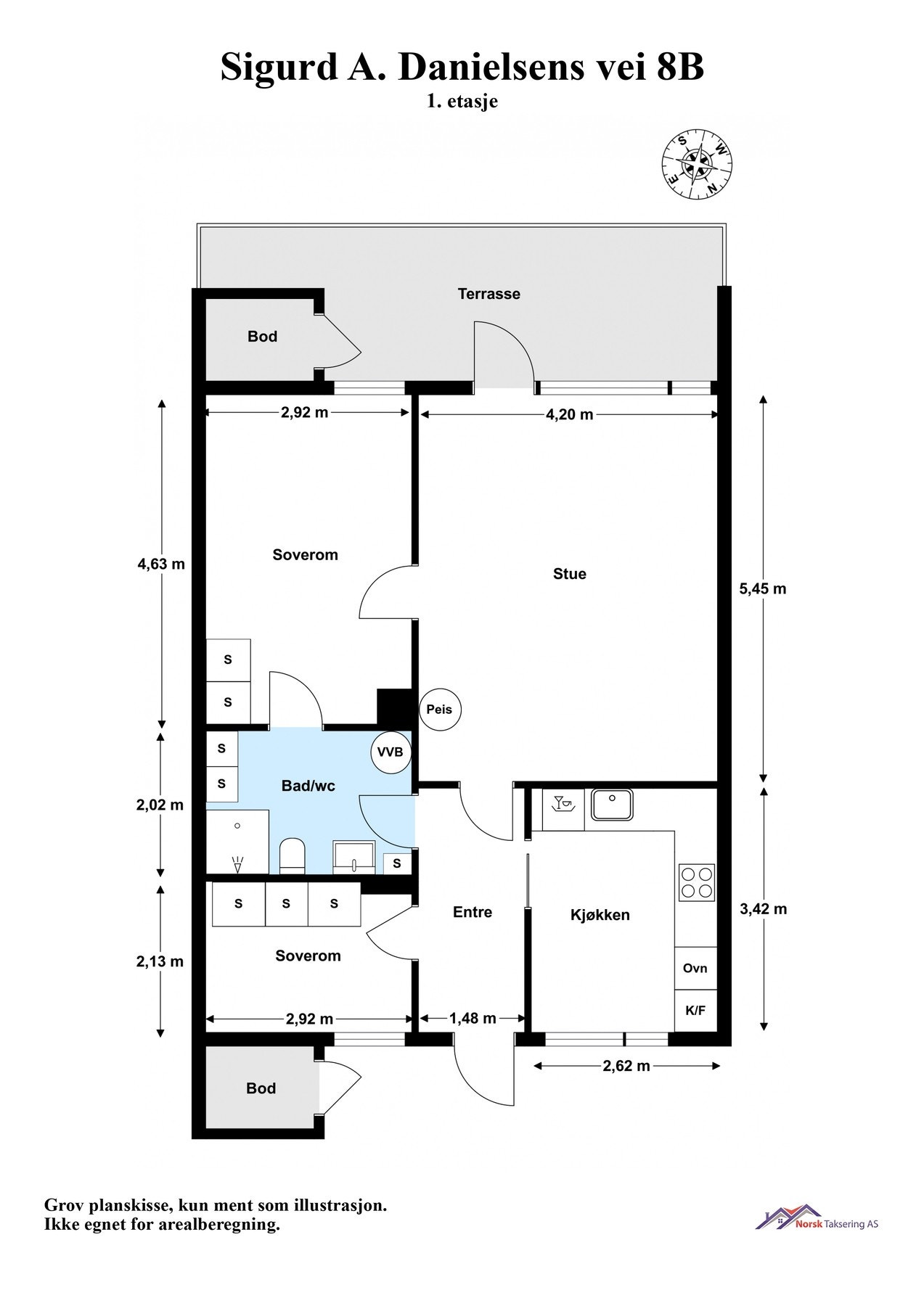 Planskisse Galleribilde