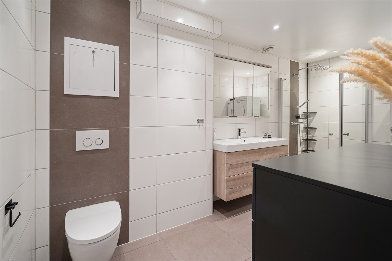 Badet ble pusset opp tilbake i 2014 og fremstår nytt og moderne. Galleribilde