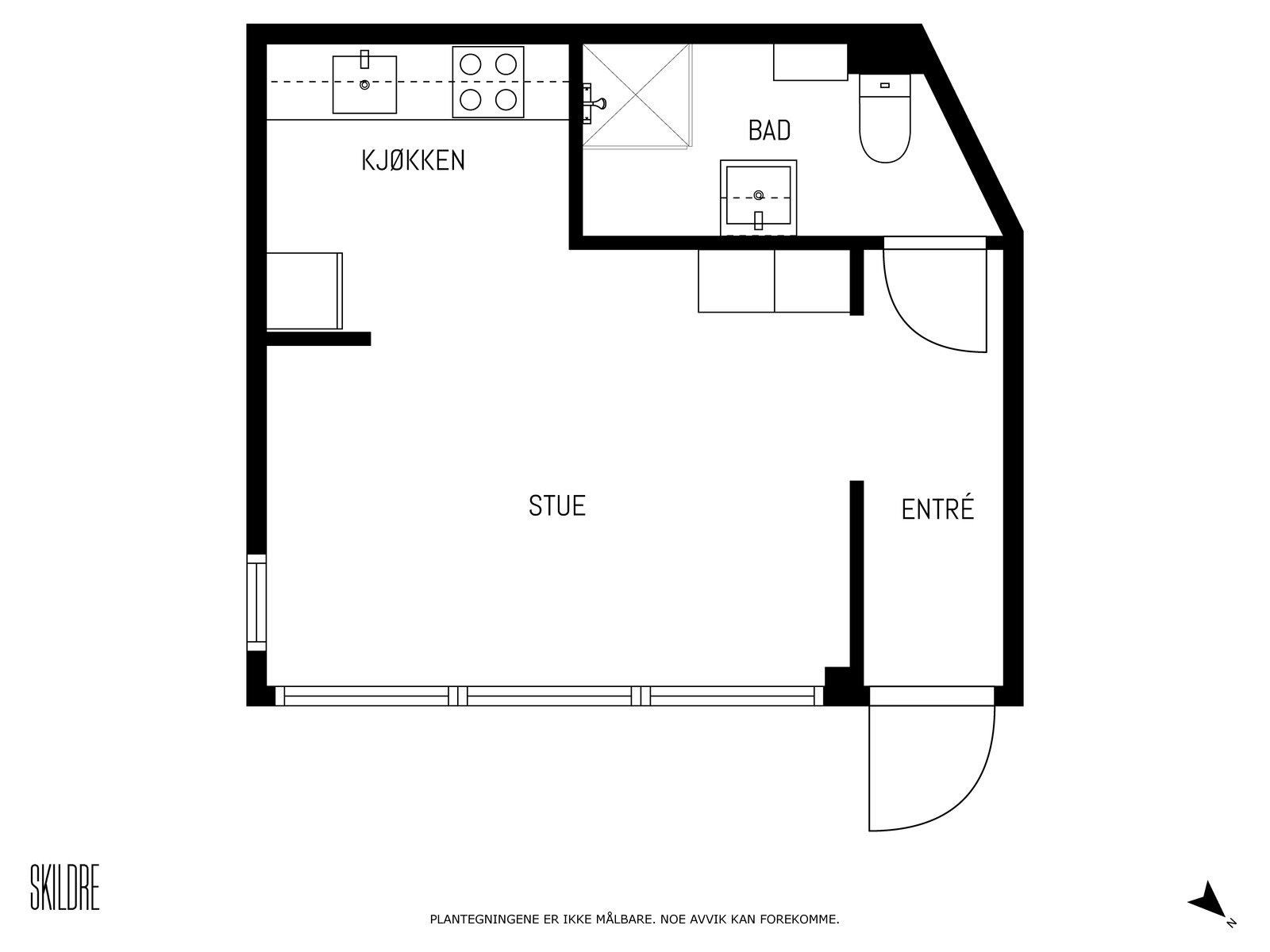Plantegning - 1.etasje Galleribilde