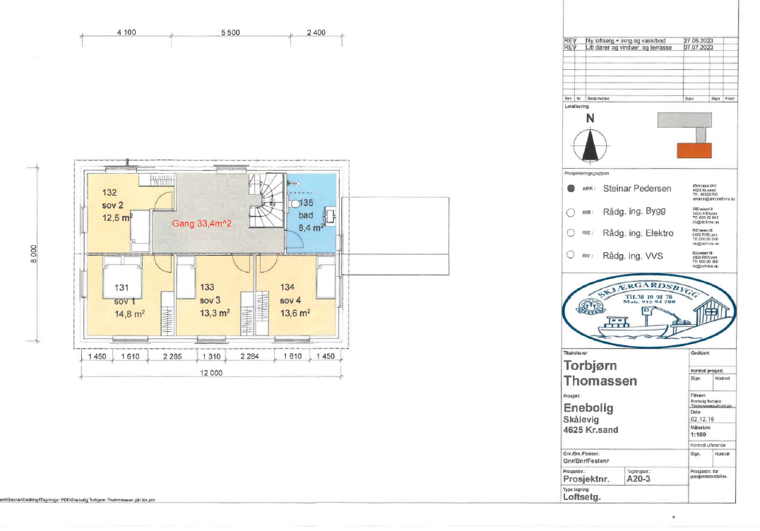 Ny godkjent plan 3. etasje - Kontakt megler for mer info om godkjent byggesøknad som ligger inne hos kommunen Galleribilde