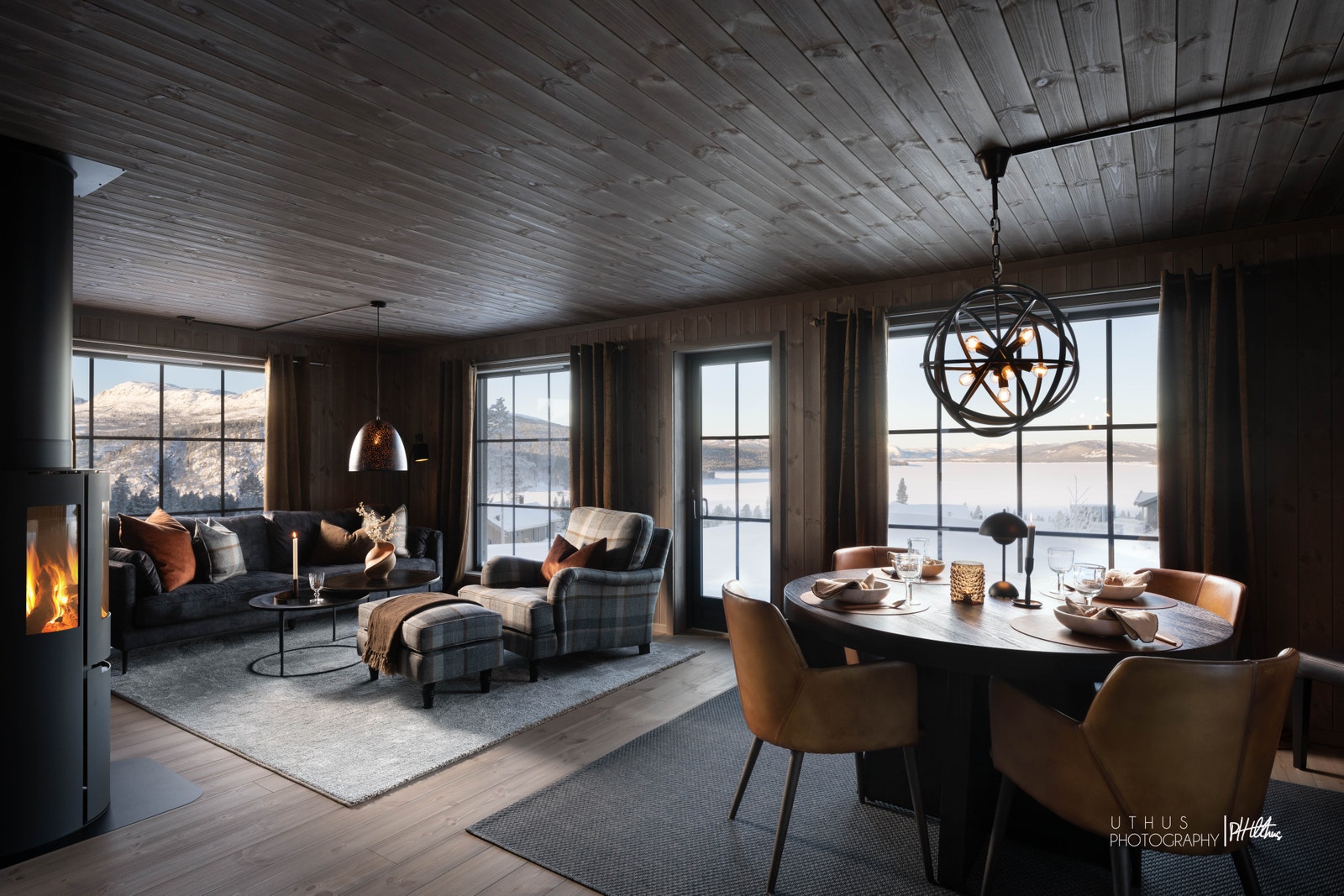 Hytten som er avbildet er av en tilsvarende modell som er prosjektert her på tomt 59 - avvik forekommer Galleribilde