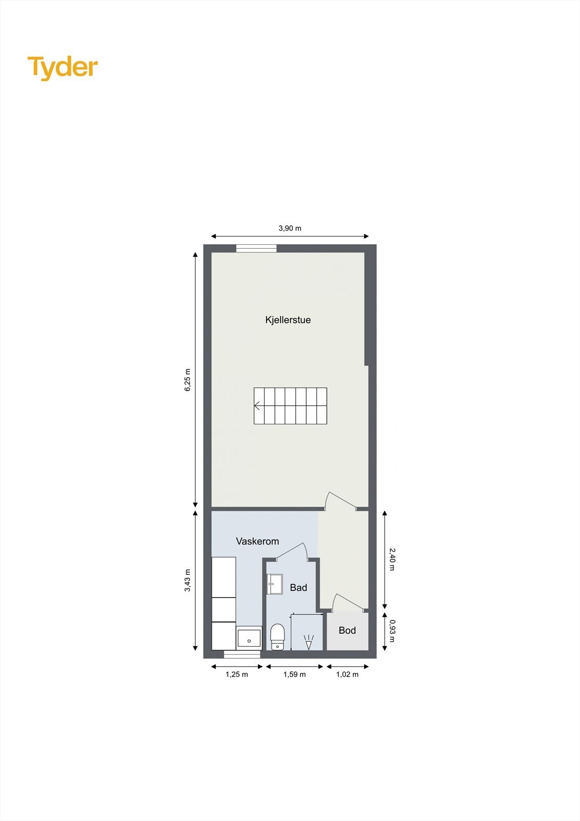 Plantegning kjeller Galleribilde