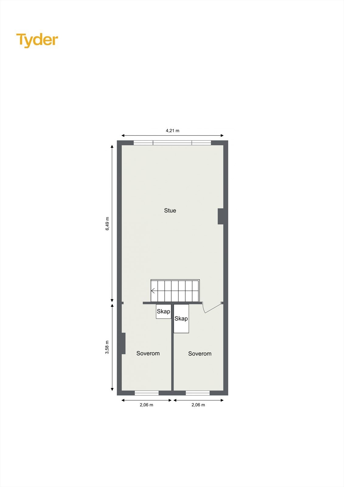 Plantegning 2.etasje Galleribilde