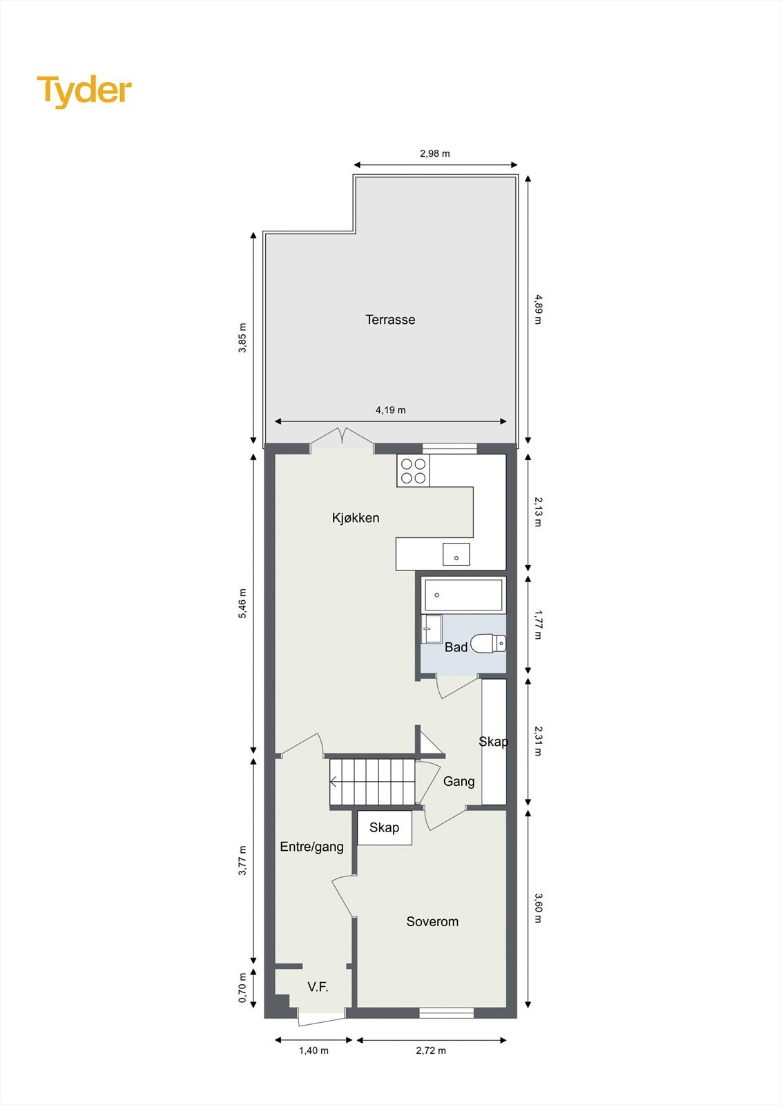 Plantegning 1.etasje Galleribilde