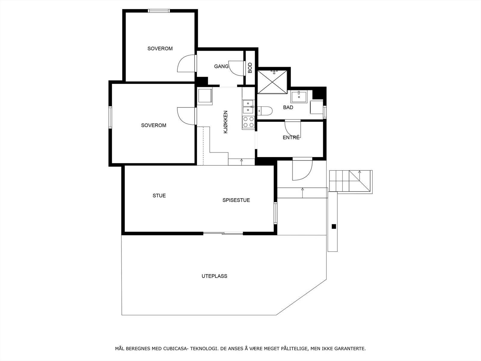 Plantegning underetasje Galleribilde