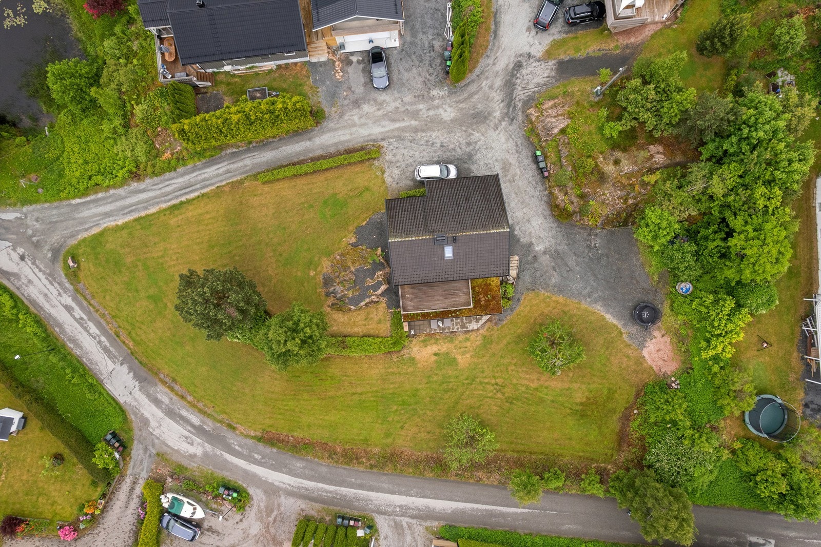 Boligen sett ovenfra Galleribilde