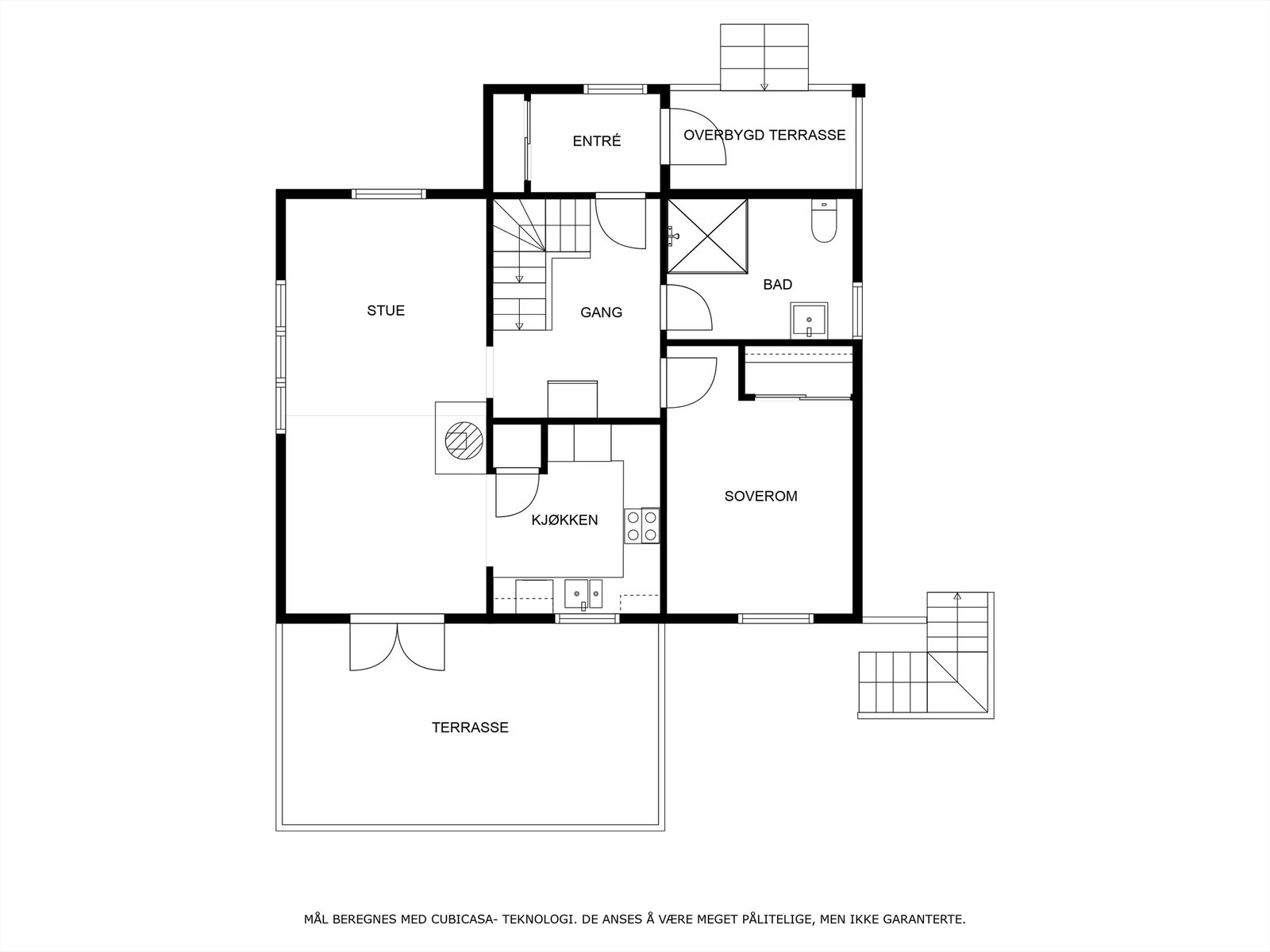 Plantegning 1. etg Galleribilde