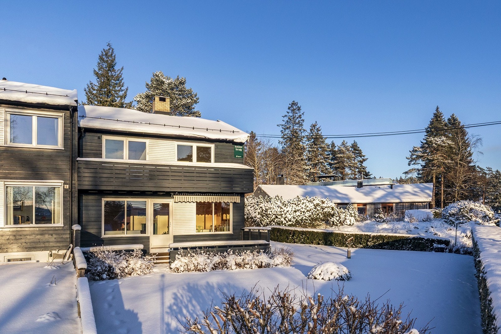 Innholdsrik halvpart av vertikal tomannsbolig med fin hage på populære Nordberg. Foto: Hanne Bruland Galleribilde