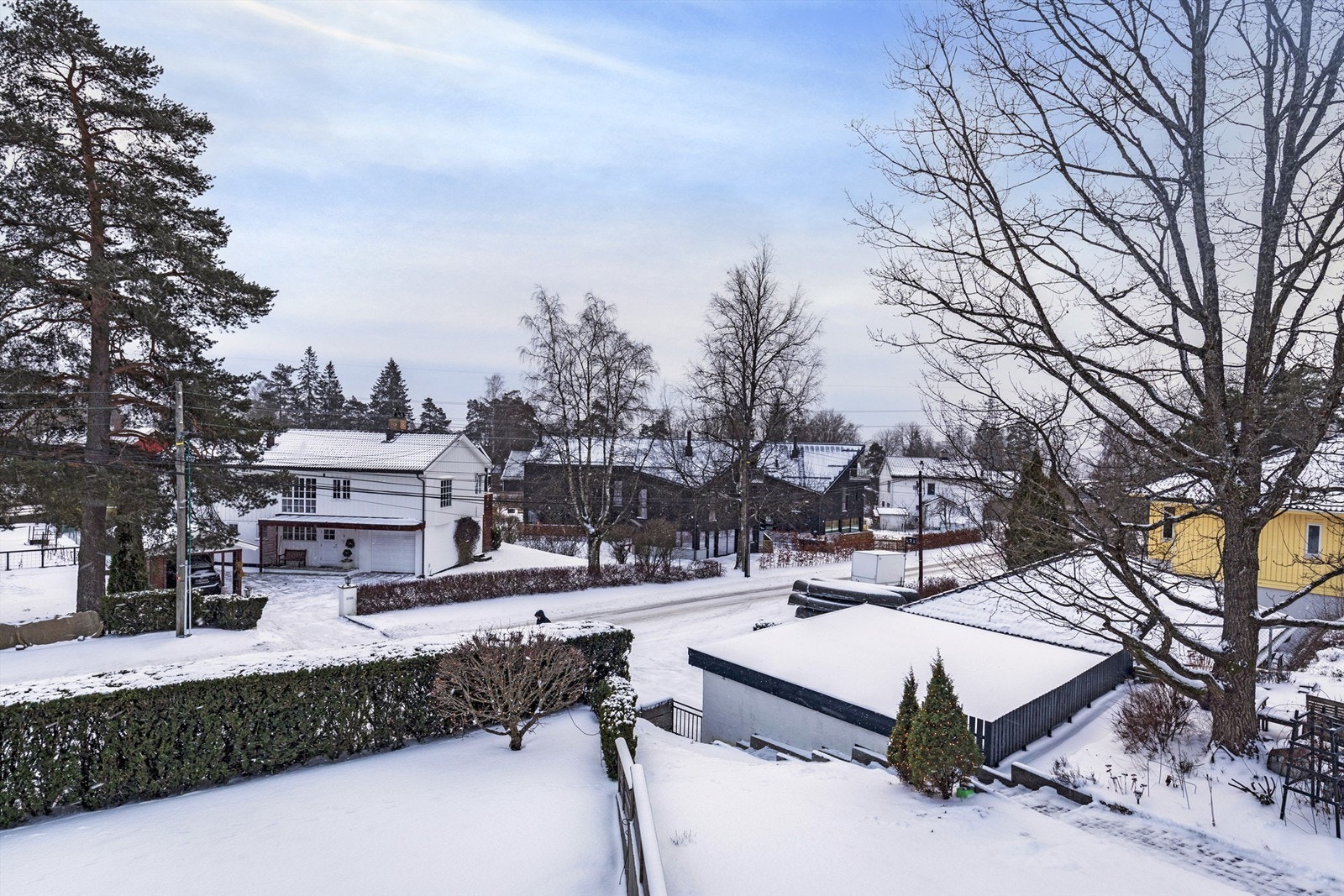 Fin utsikt fra balkongen Galleribilde