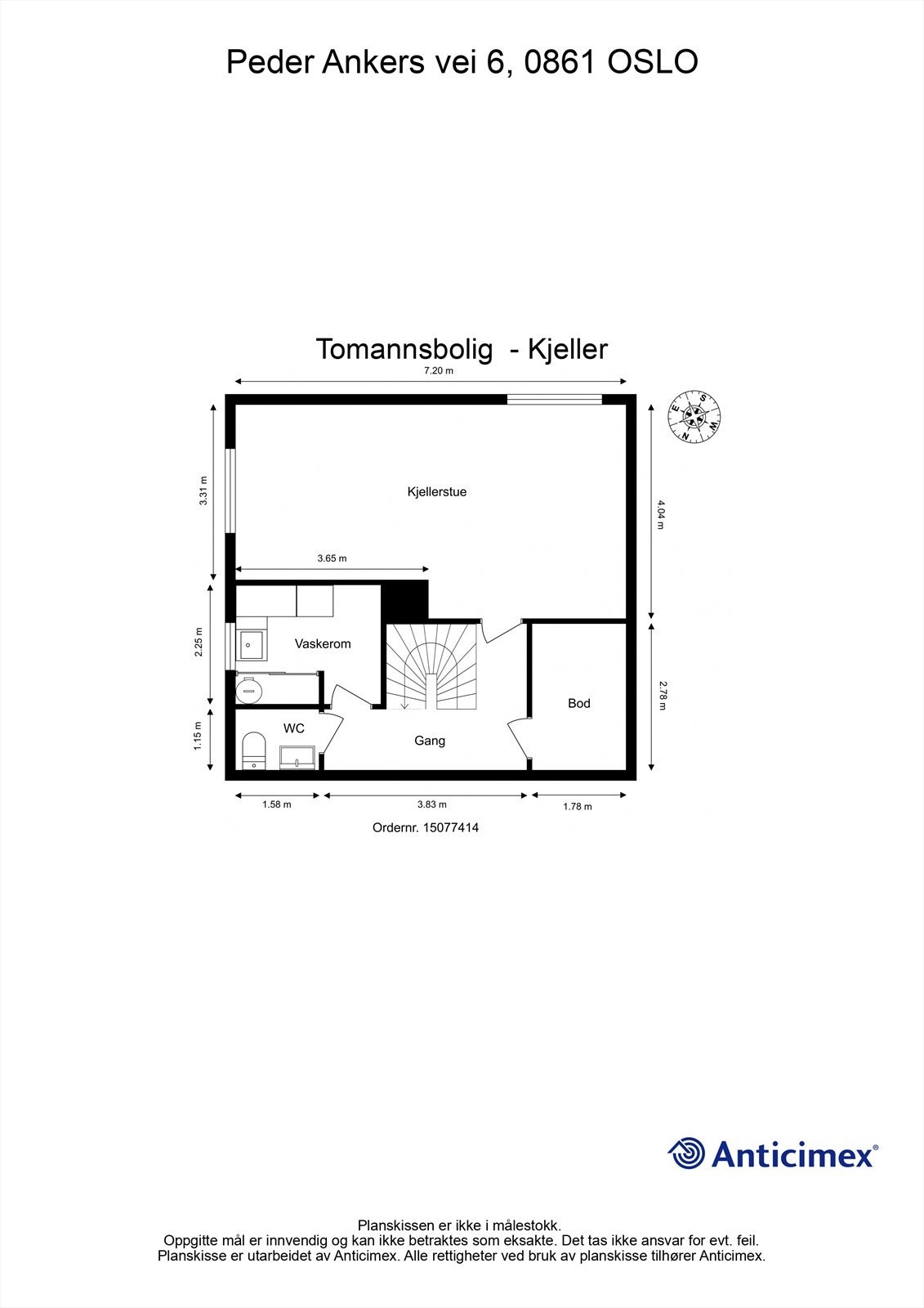 Plantegning kjeller Galleribilde