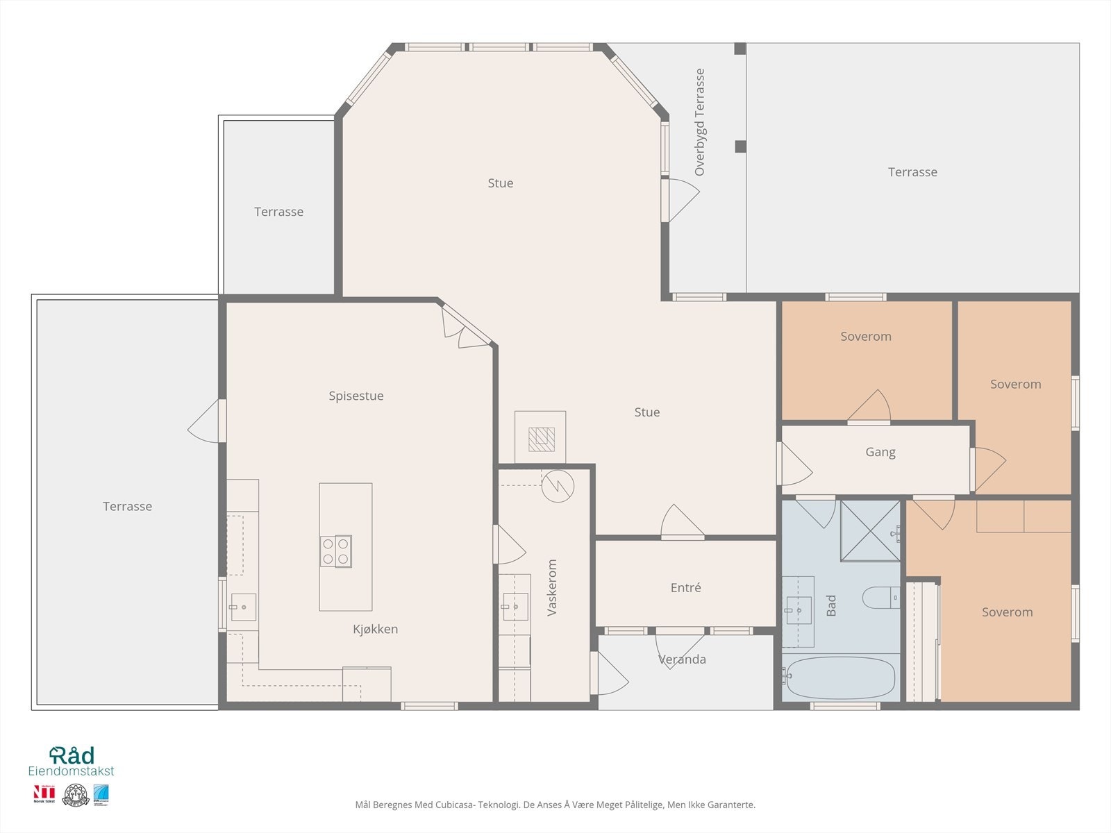 Boligen har en praktisk og arealeffektiv planløsning. Galleribilde
