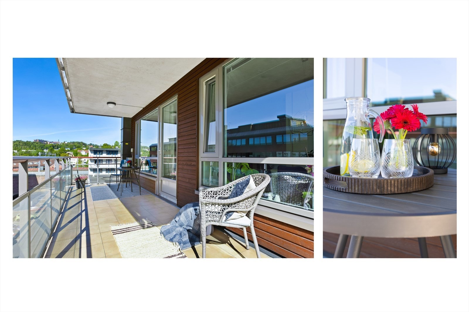 Fra stuen er det utgang til en balkong. Galleribilde